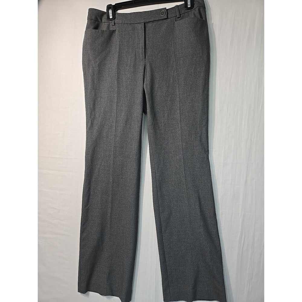 Talbots Dress Pants Trousers Signature Flare Grey Women's Size 6‎ Poly Spandex